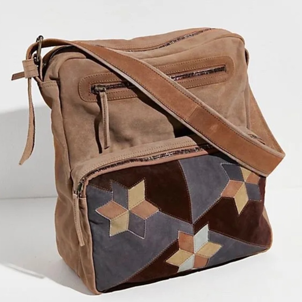 Free People Multicolor Patchwork Shoulder Bag - image 2